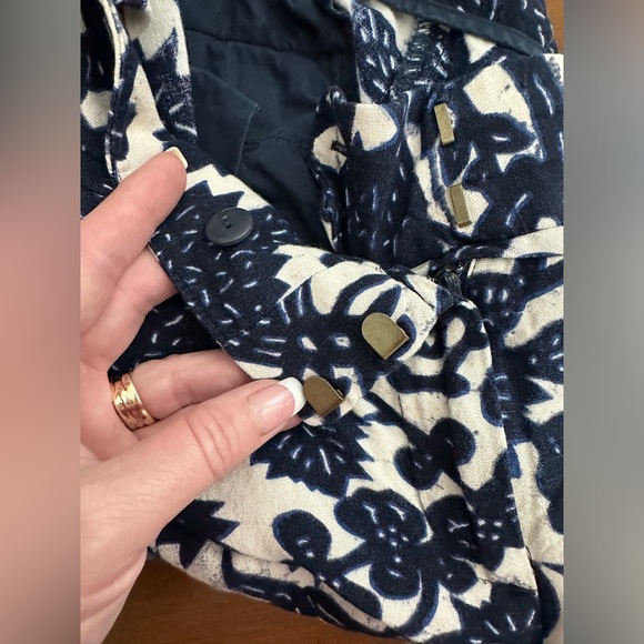 Loft Wide Leg Linen Crop Pants, Size 10 - Picture 5 of 5